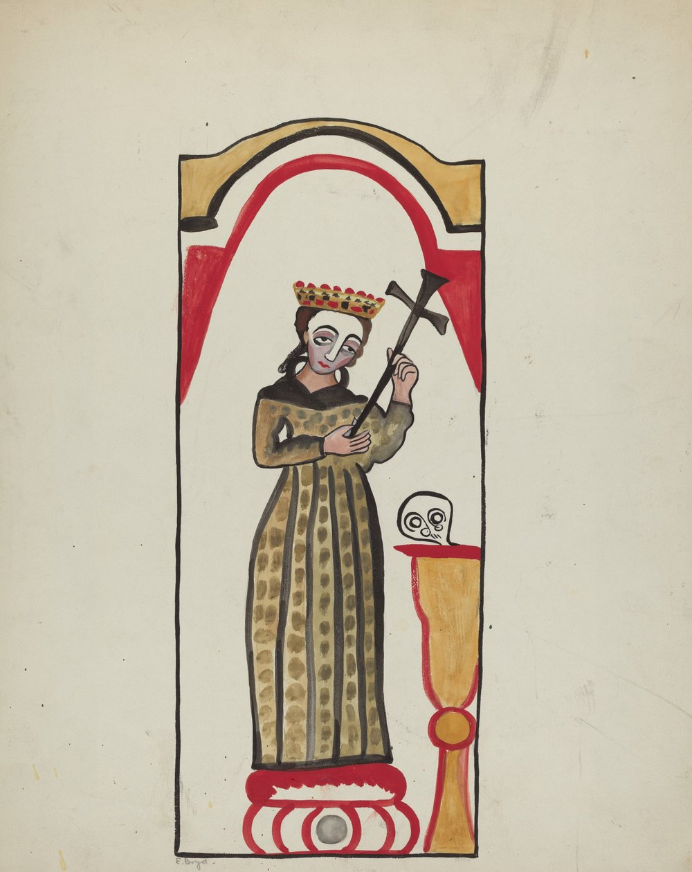 Oltárkép-Mikulás Rita, 19351942. alkotó: E. Boyd