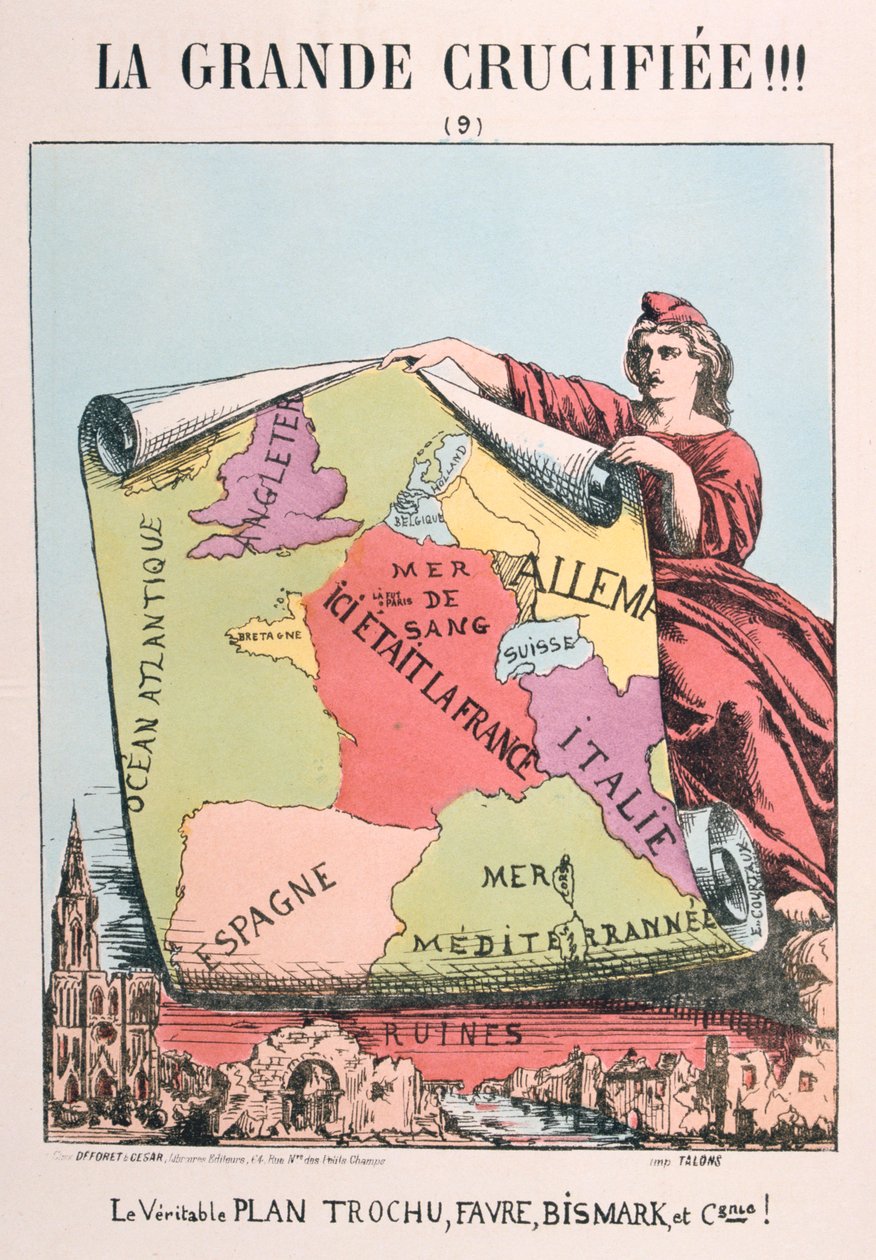 A republikánus Franciaország allegóriája, 1871. alkotó: E. Courtaux
