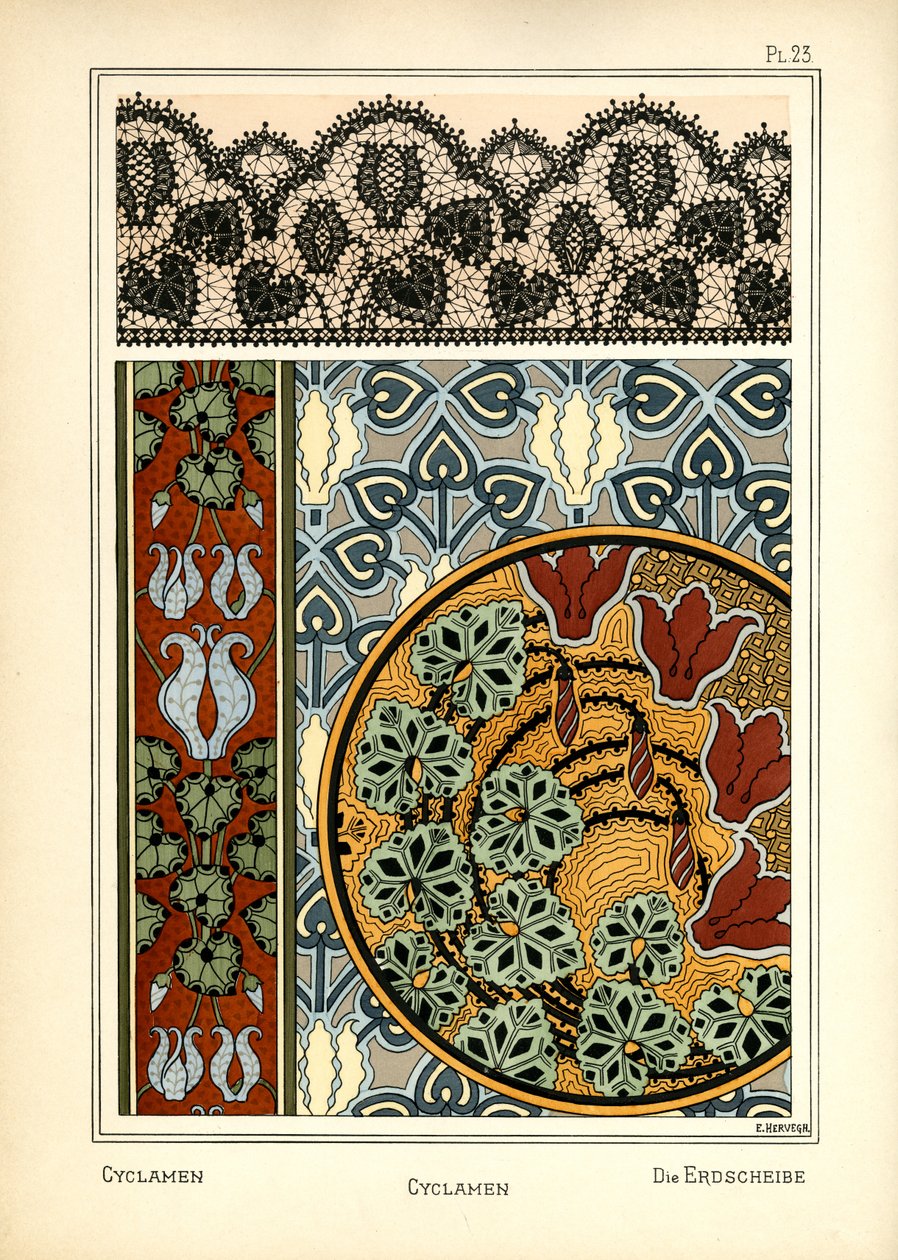 A ciklámen alkotó: E. Hervegh
