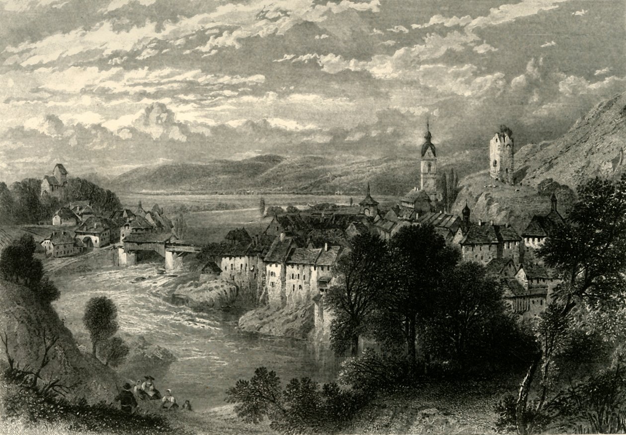 „Laufenburg”, 1872. alkotó: E I Roberts
