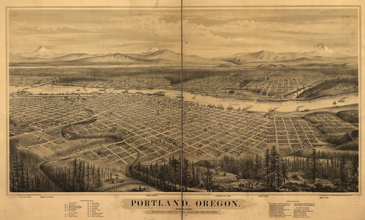 Portland, Oregon. alkotó: E. S. Glover