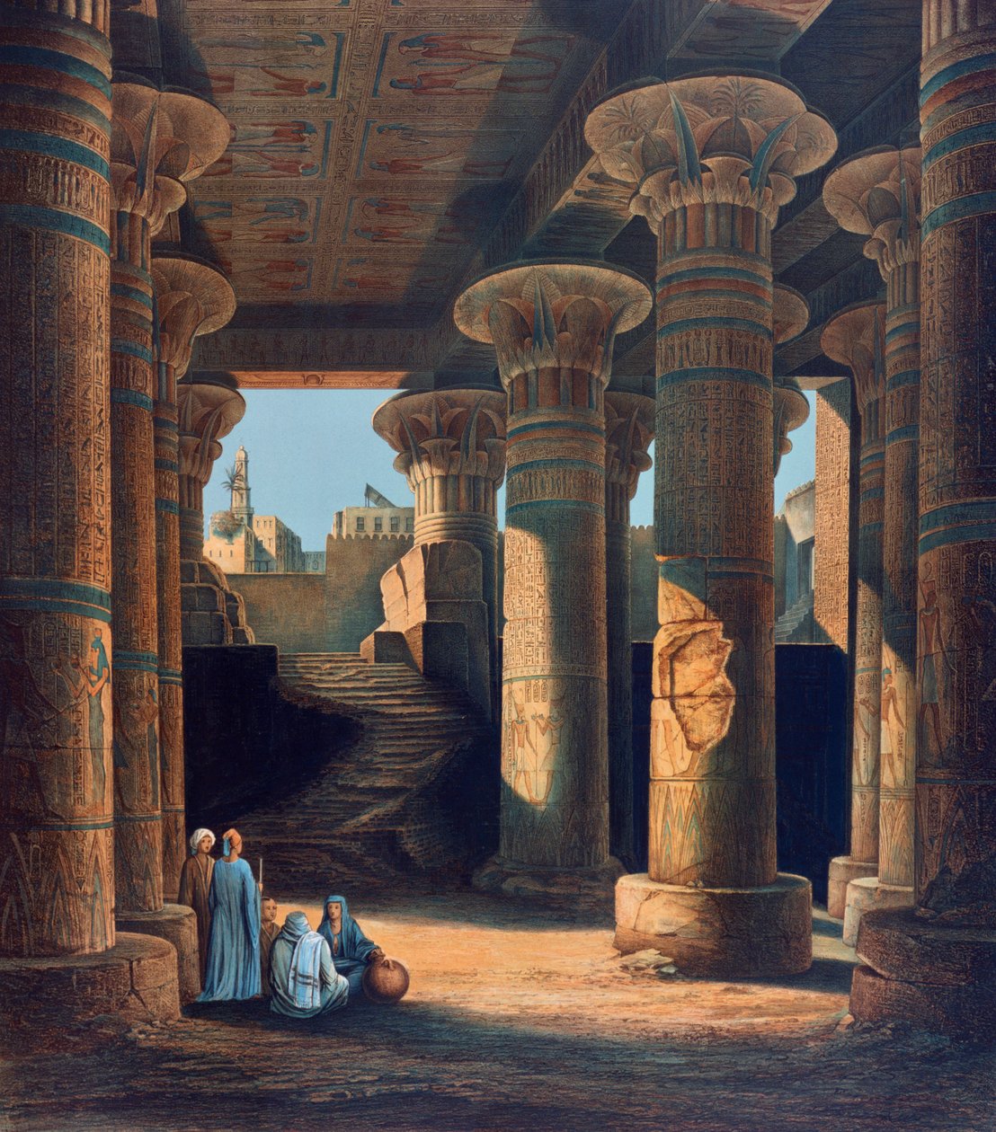 „Esneh temploma”, 19. század alkotó: E Weidenbach