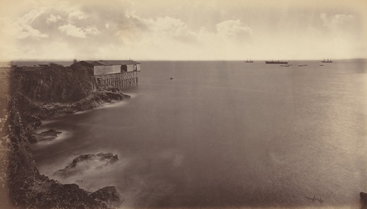 Acajutla, 1877. alkotó: Eadweard Muybridge