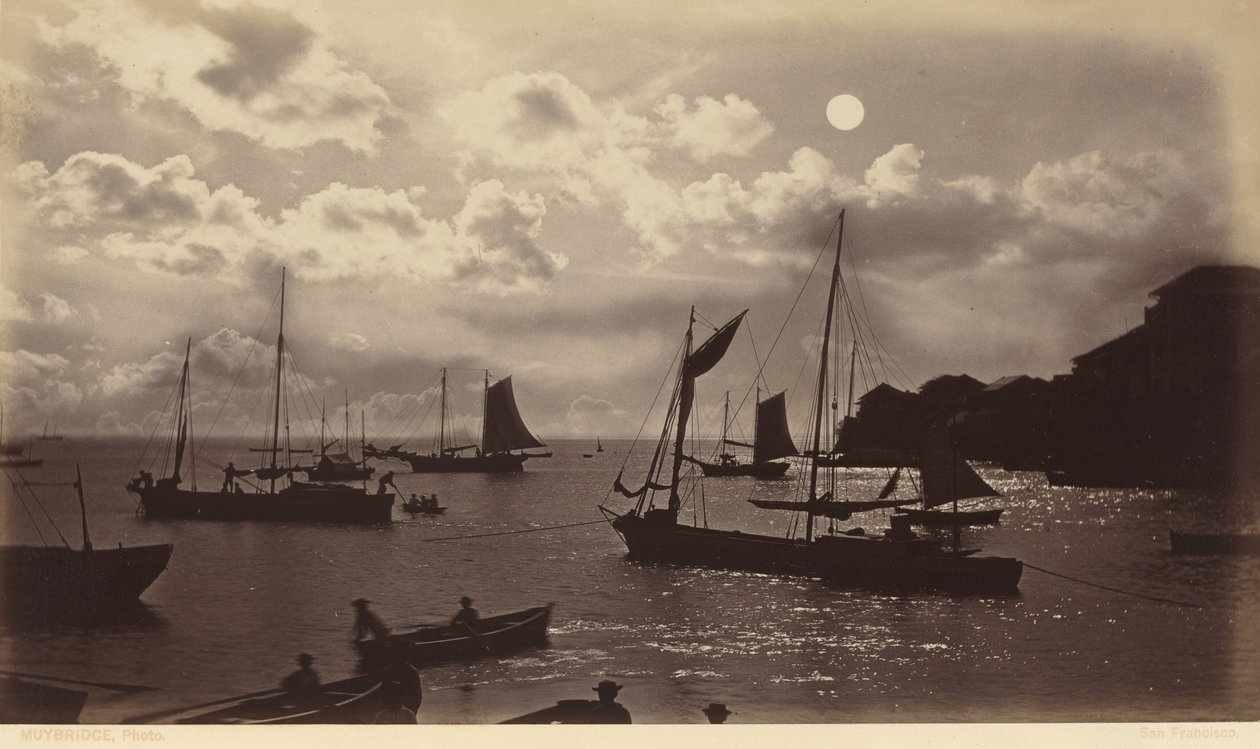Holdfény-hatás - Panamai öböl,1877 (fotó) alkotó: Eadweard Muybridge
