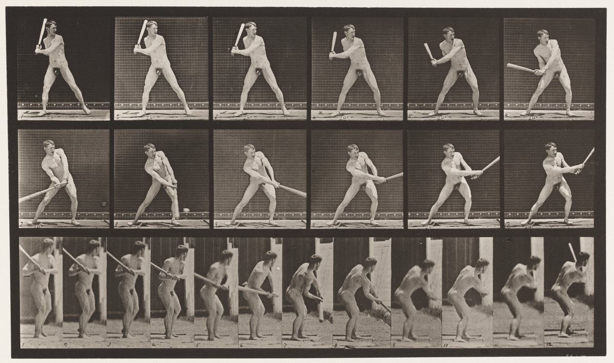 275. tányér.Alaplabda; Ütő (alacsony labda) alkotó: Eadweard Muybridge