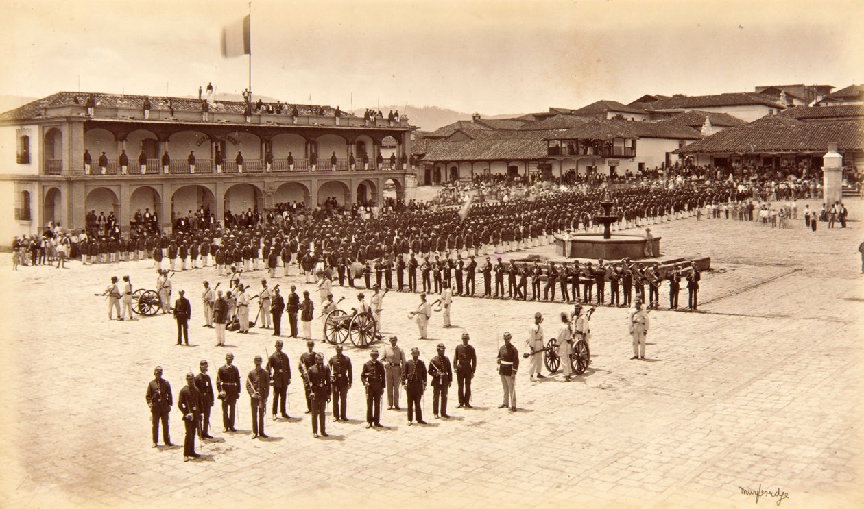 A művész fogadása, Quezaltenango, Guatemala alkotó: Eadweard Muybridge