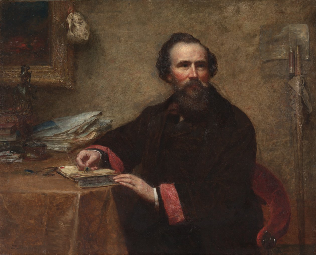 Genio C. Scott portréja, 1859. alkotó: Eastman Johnson