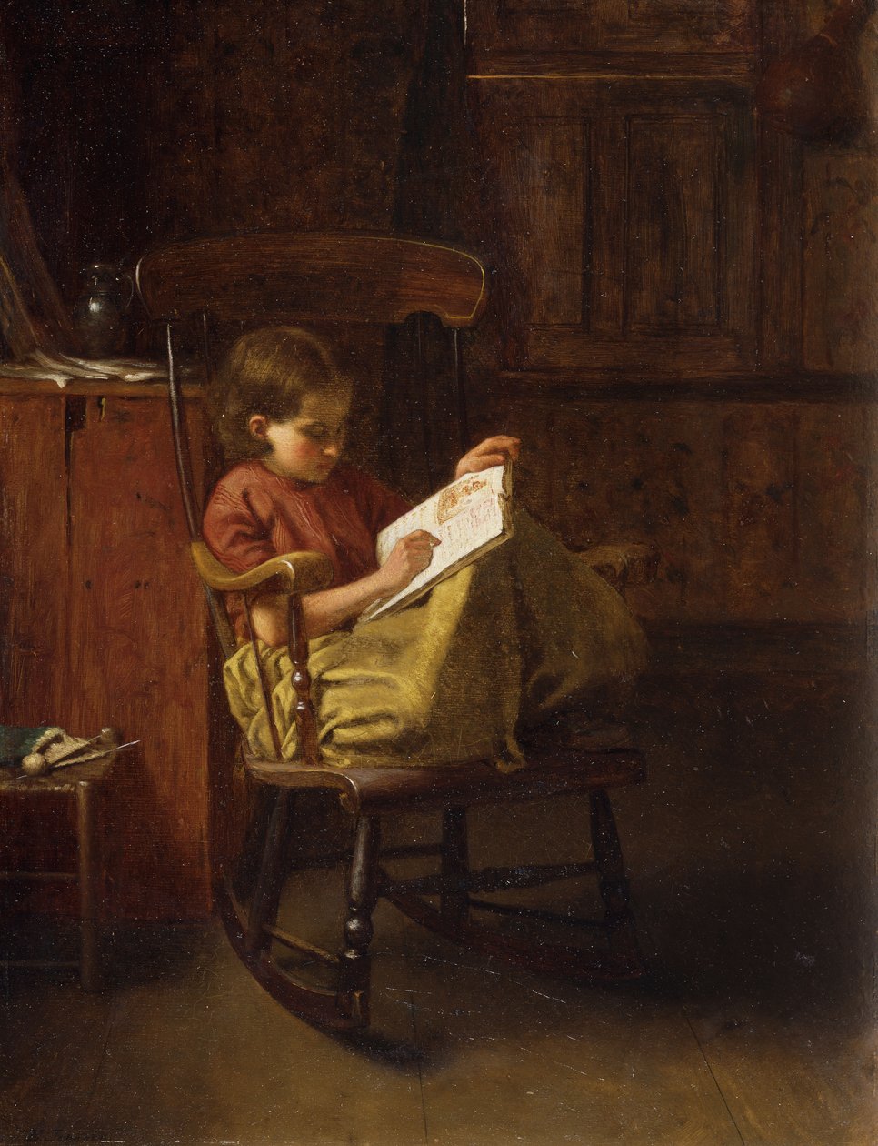 A bostoni rocker, alkotó: Eastman Johnson