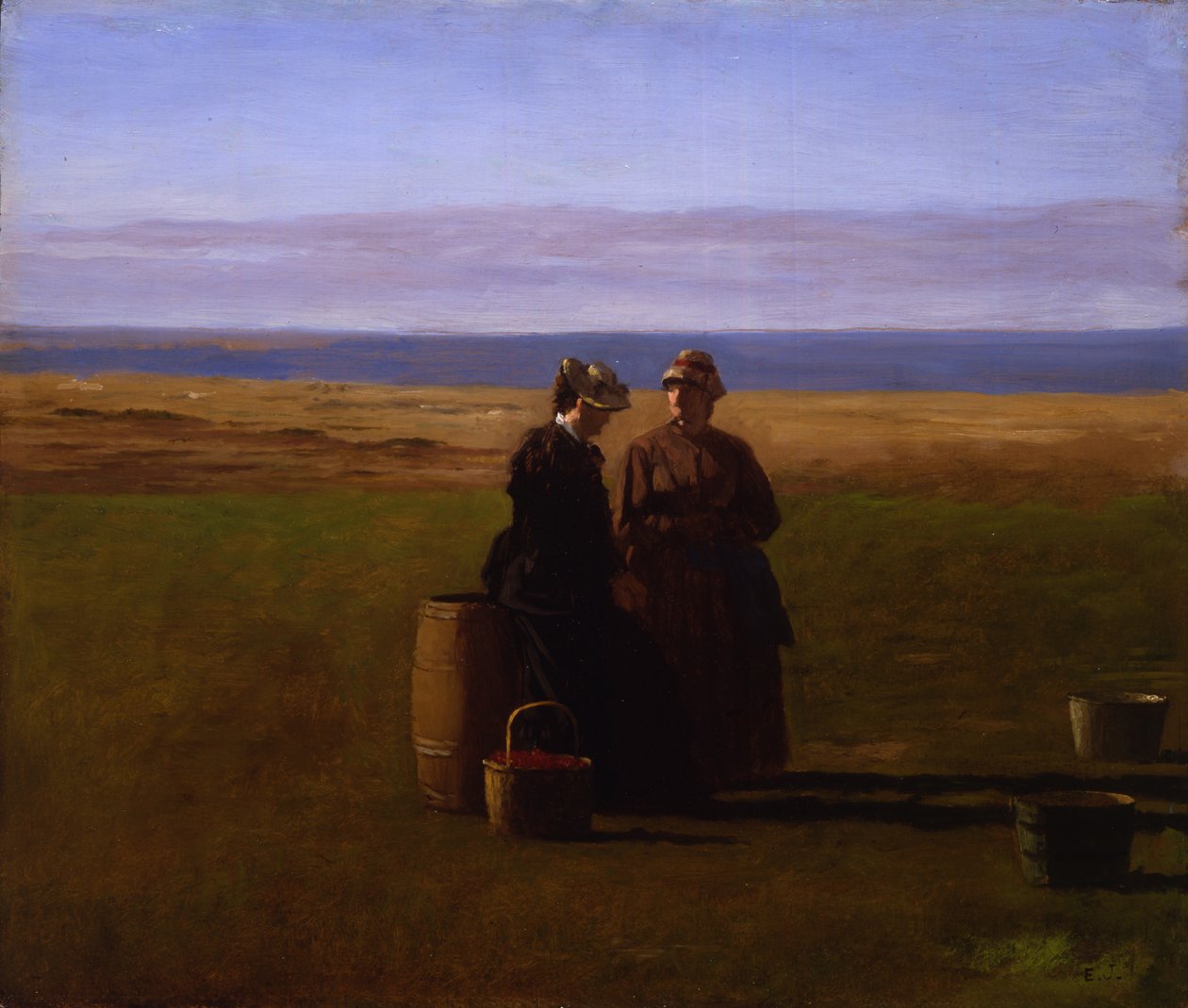 A beszélgetés, 1879 alkotó: Eastman Johnson