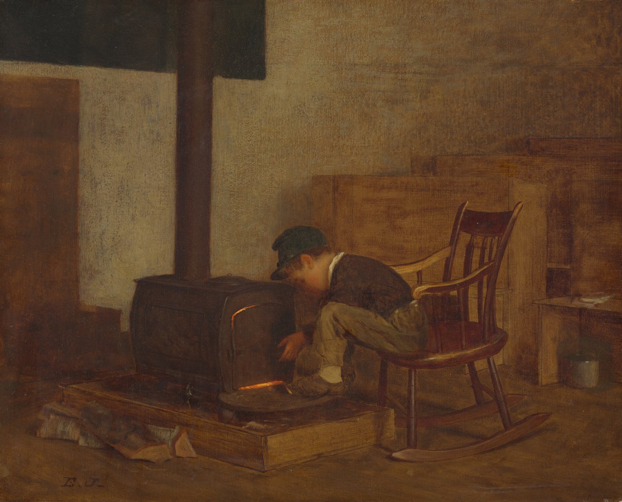 A korai tudós c. 1865. alkotó: Eastman Johnson
