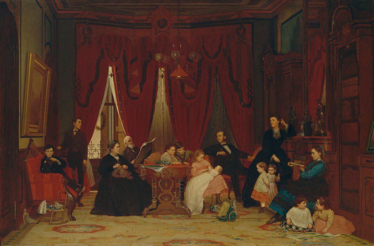 A Hatch család, 1870-71. alkotó: Eastman Johnson