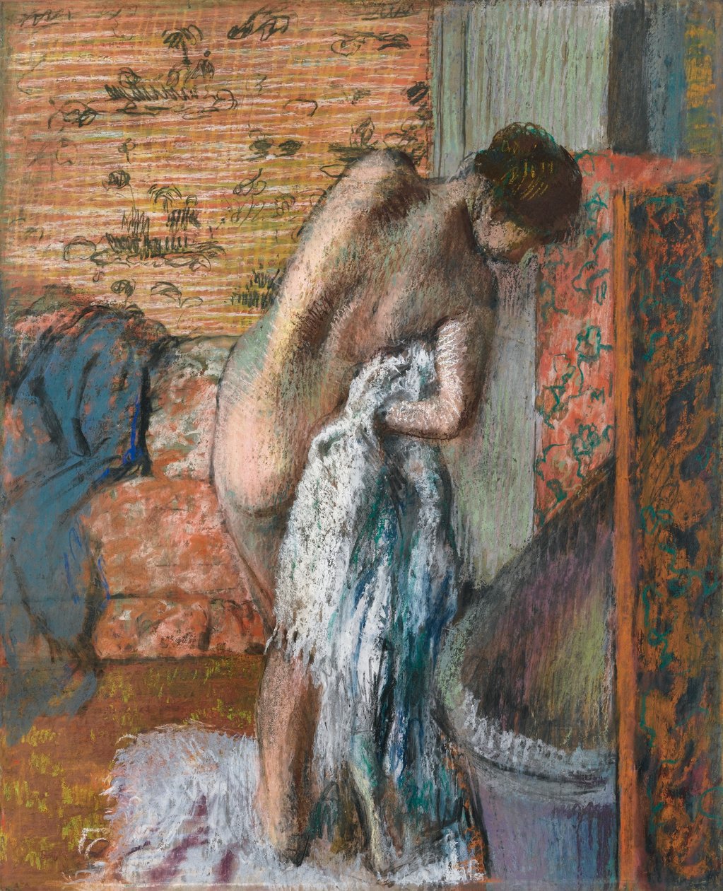 Fürdés után alkotó: Edgar Degas