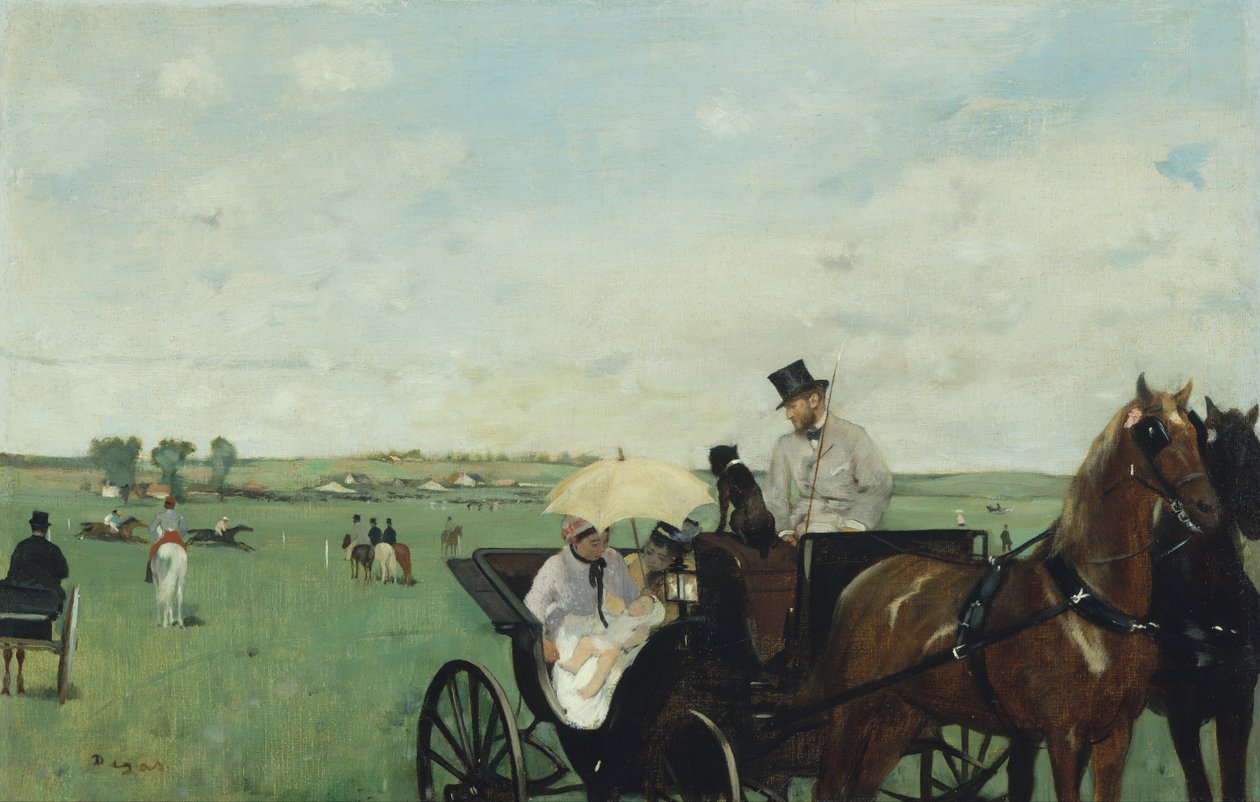 A versenyeken vidéken alkotó: Edgar Degas