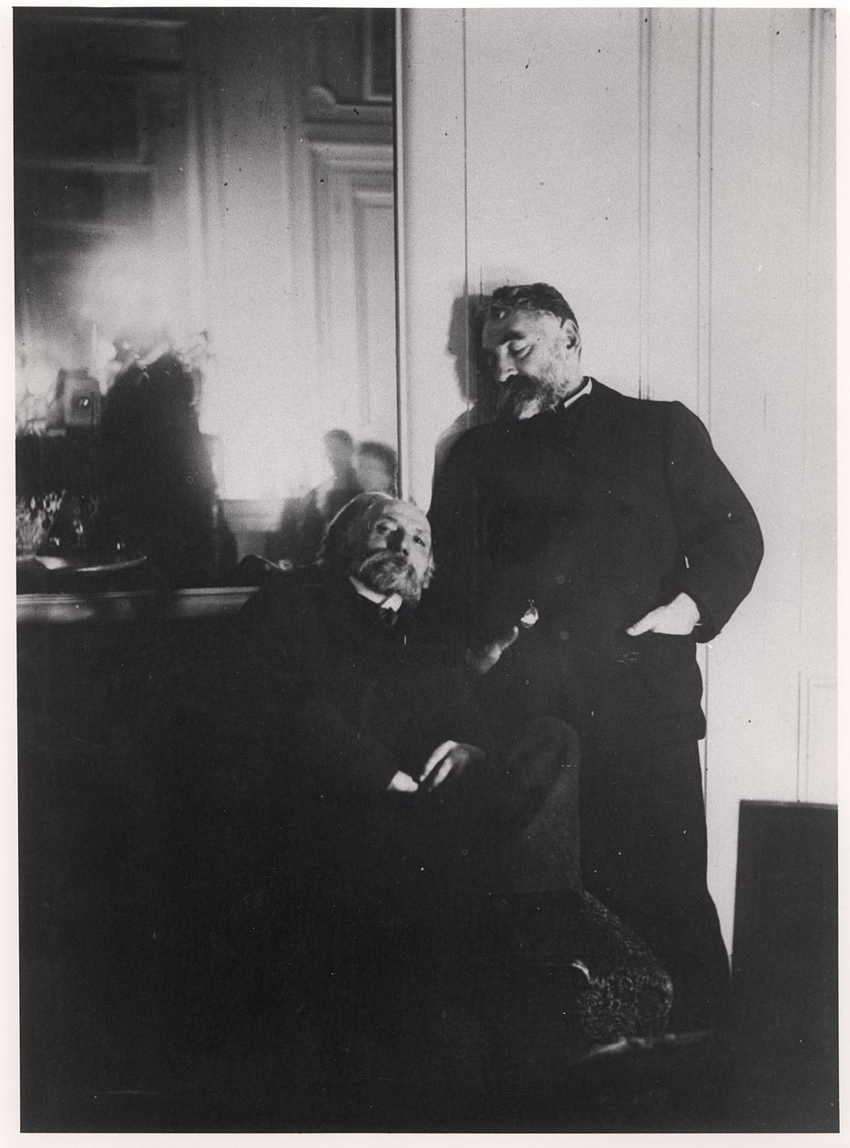 Auguste Renoir (1841-1919) és Stephane Mallarme (1842-98) alkotó: Edgar Degas