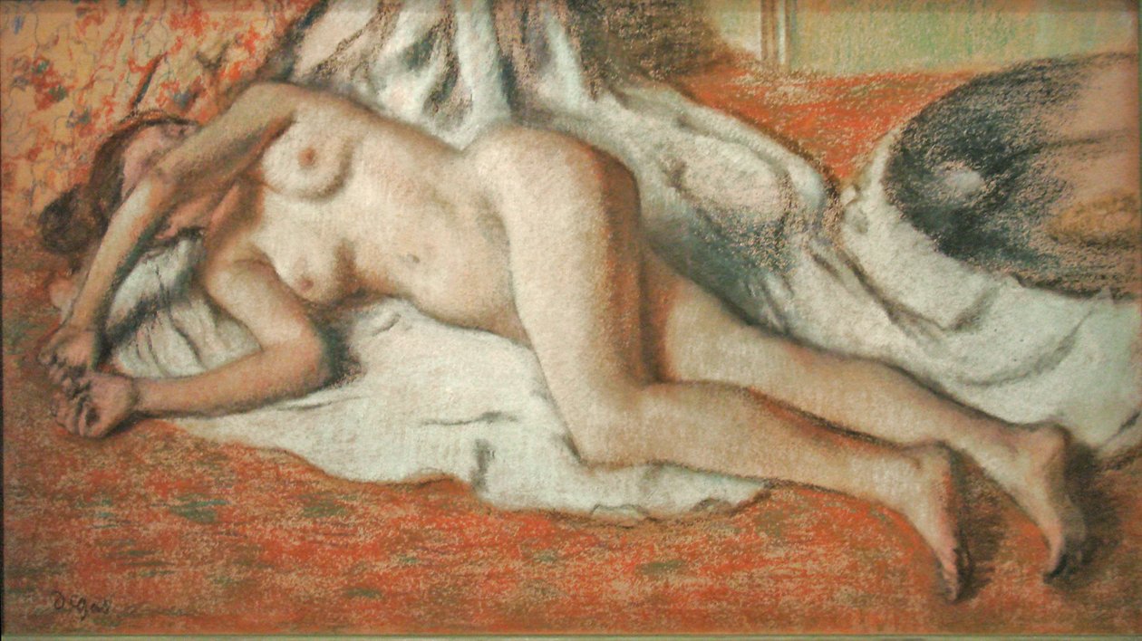 Fekvő fürdőző alkotó: Edgar Degas