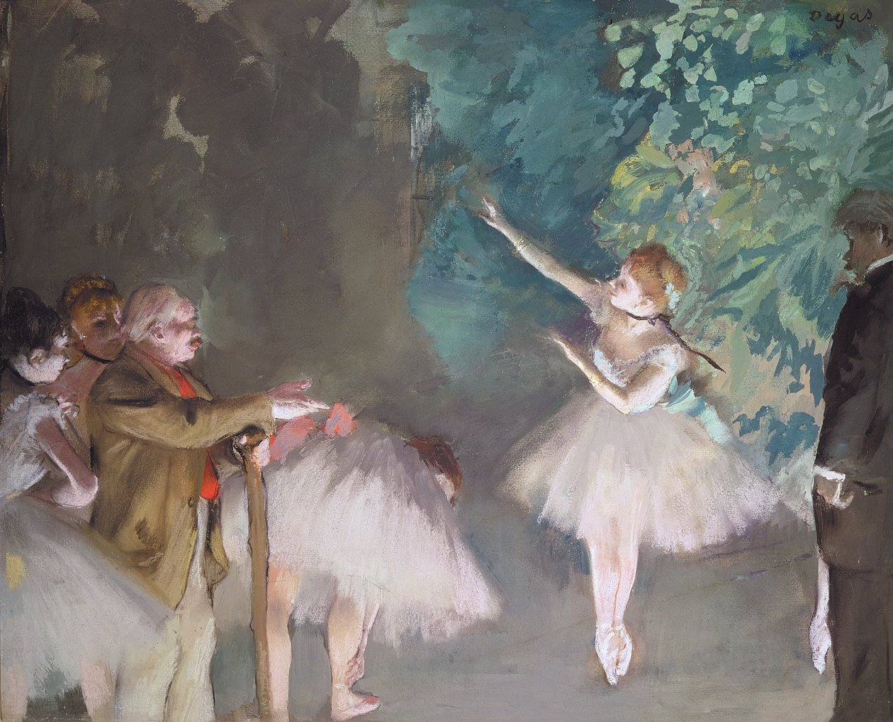 Balett próba (pasztell és olaj) alkotó: Edgar Degas