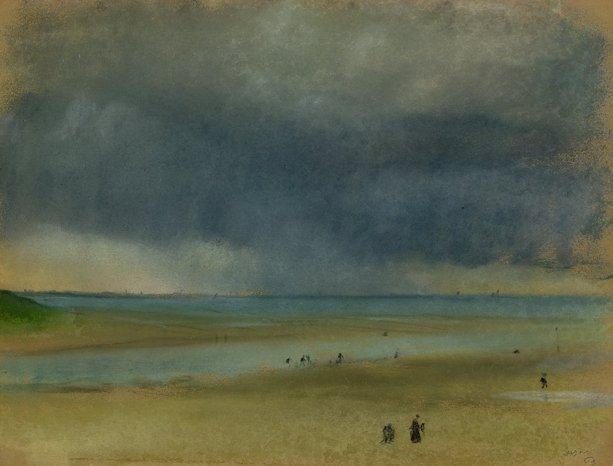 Tenger mellett, 1869 (pasztell) alkotó: Edgar Degas