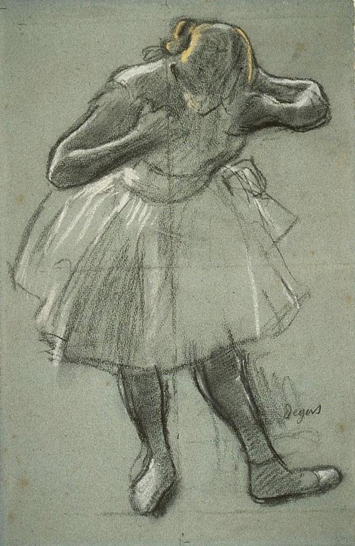 Táncos előrehajol alkotó: Edgar Degas
