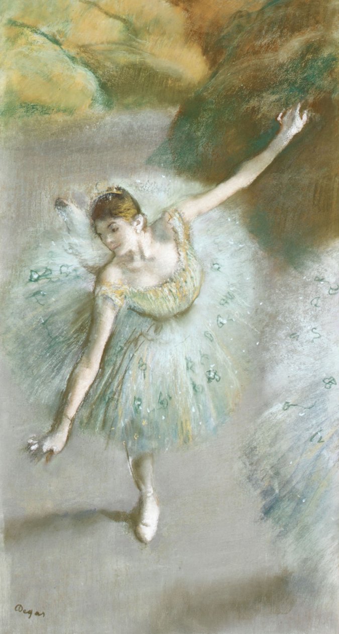 Táncosnő zöldben, 1883 körül alkotó: Edgar Degas
