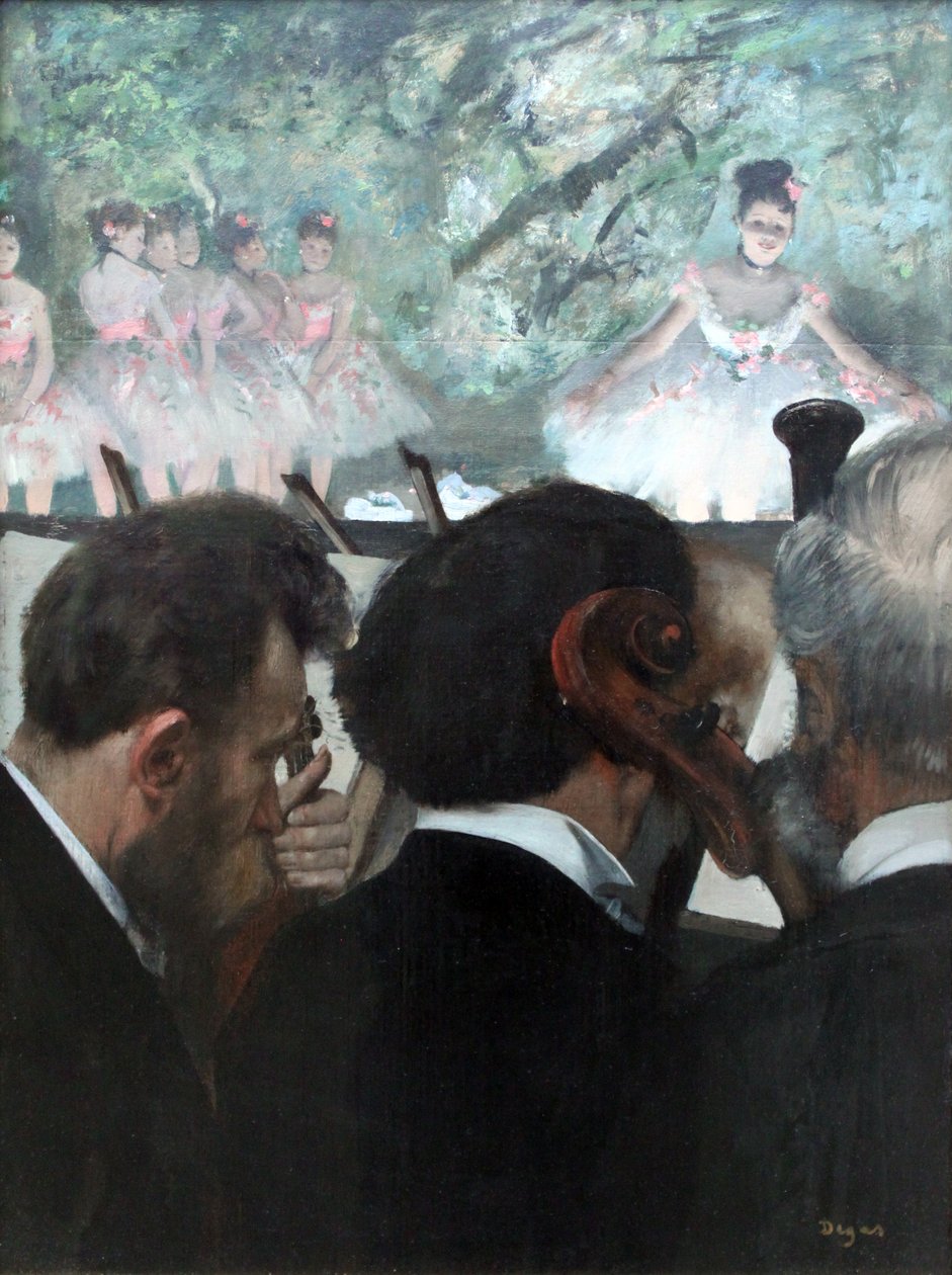A zenekar zenészei alkotó: Edgar Degas