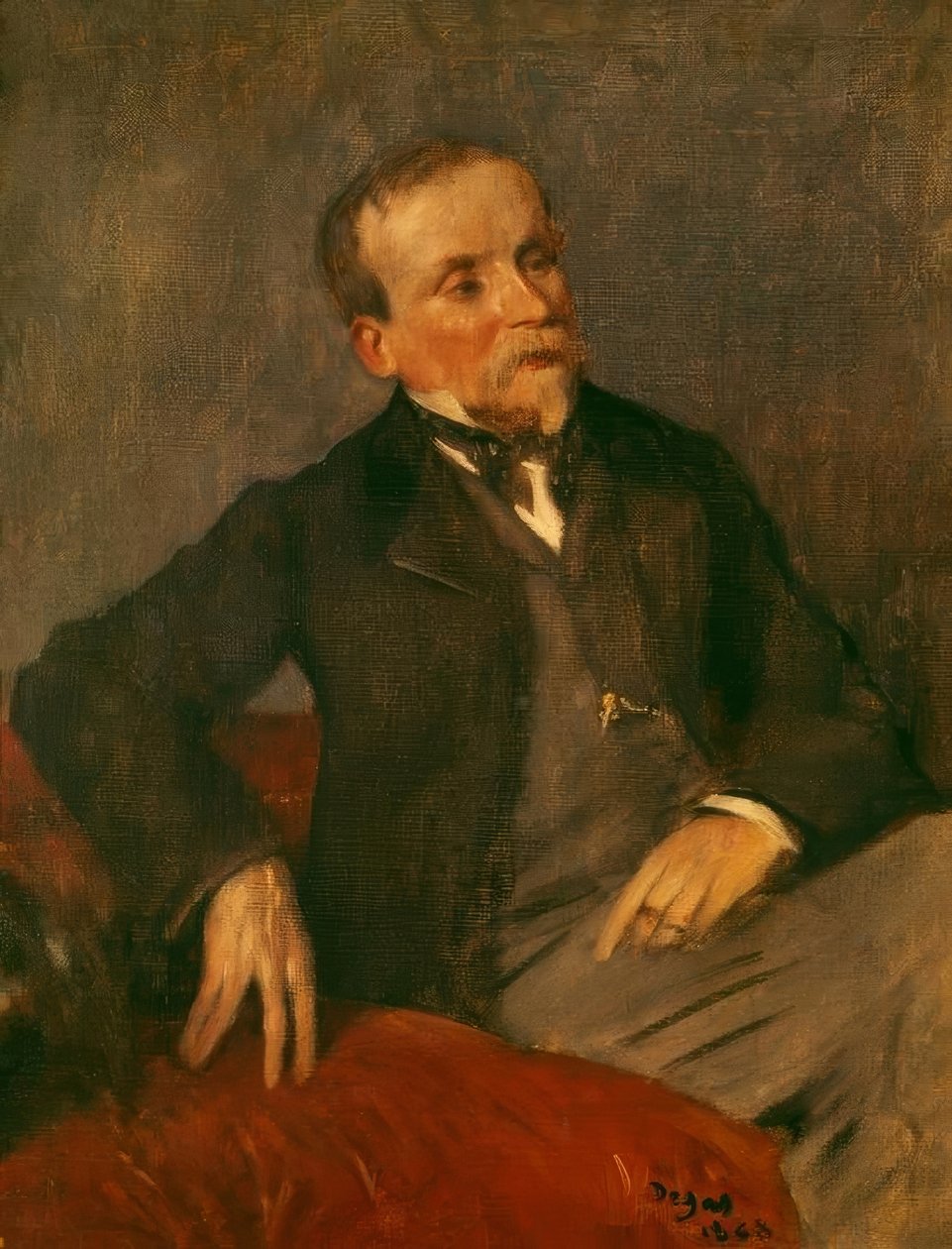 Evariste de Valernes (1816–1897) festő, a művész barátja alkotó: Edgar Degas