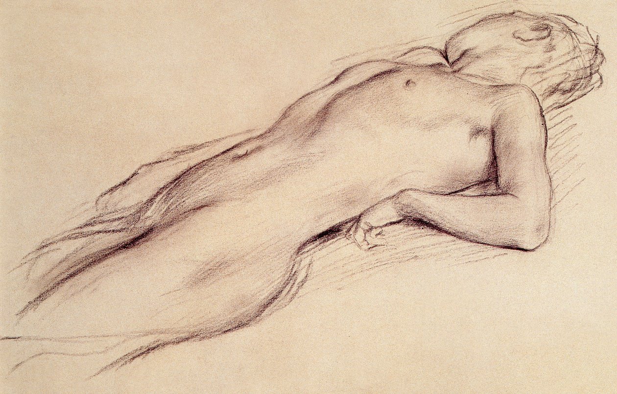 Meztelen nő hazudik alkotó: Edgar Degas