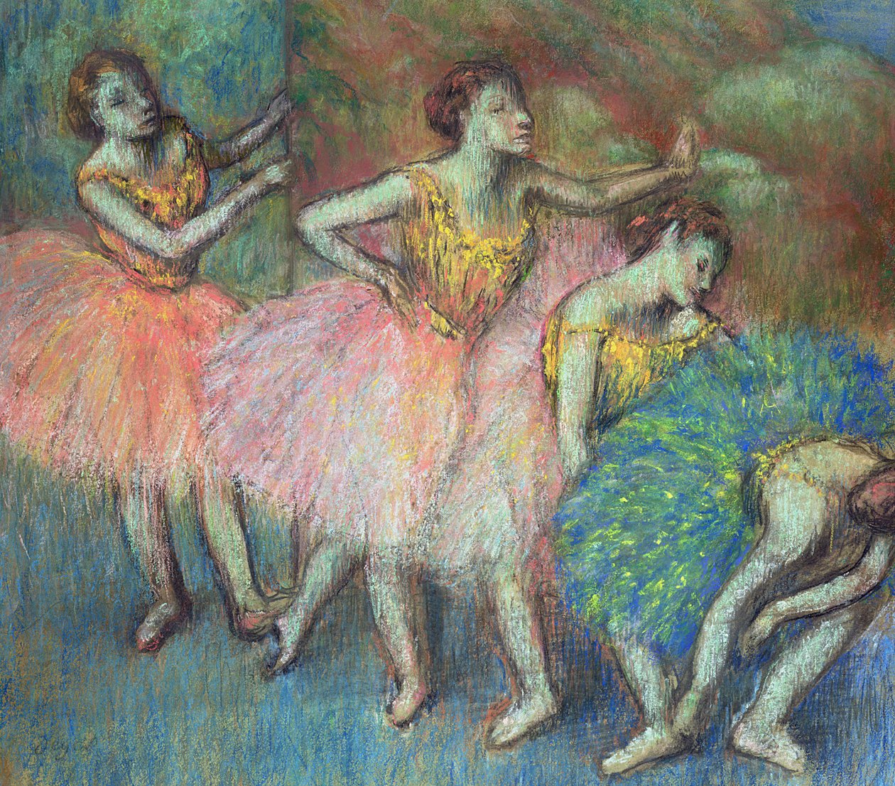 Négy táncos, 1903 (pasztell) alkotó: Edgar Degas