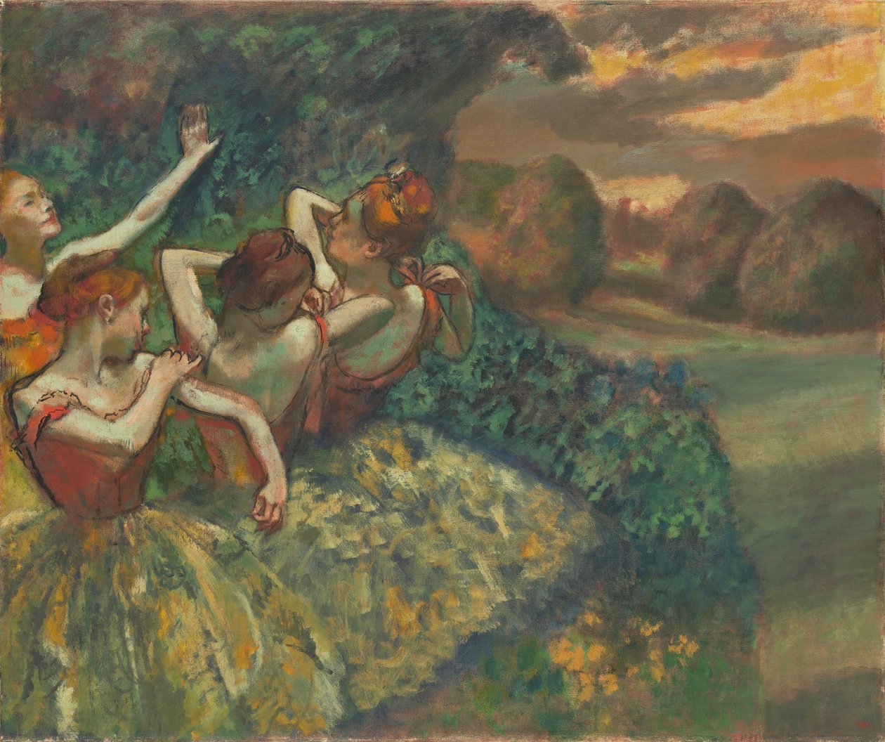 Négy táncos, 1899 körül alkotó: Edgar Degas