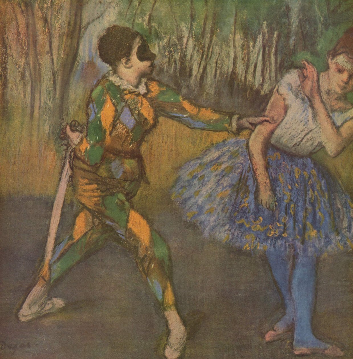 Harlequin és Colombine alkotó: Edgar Degas