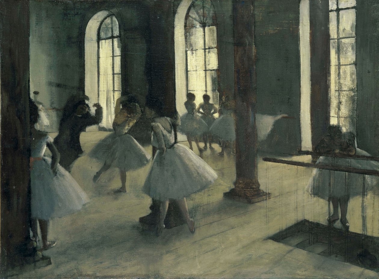 Próba a tánc előcsarnokában alkotó: Edgar Degas