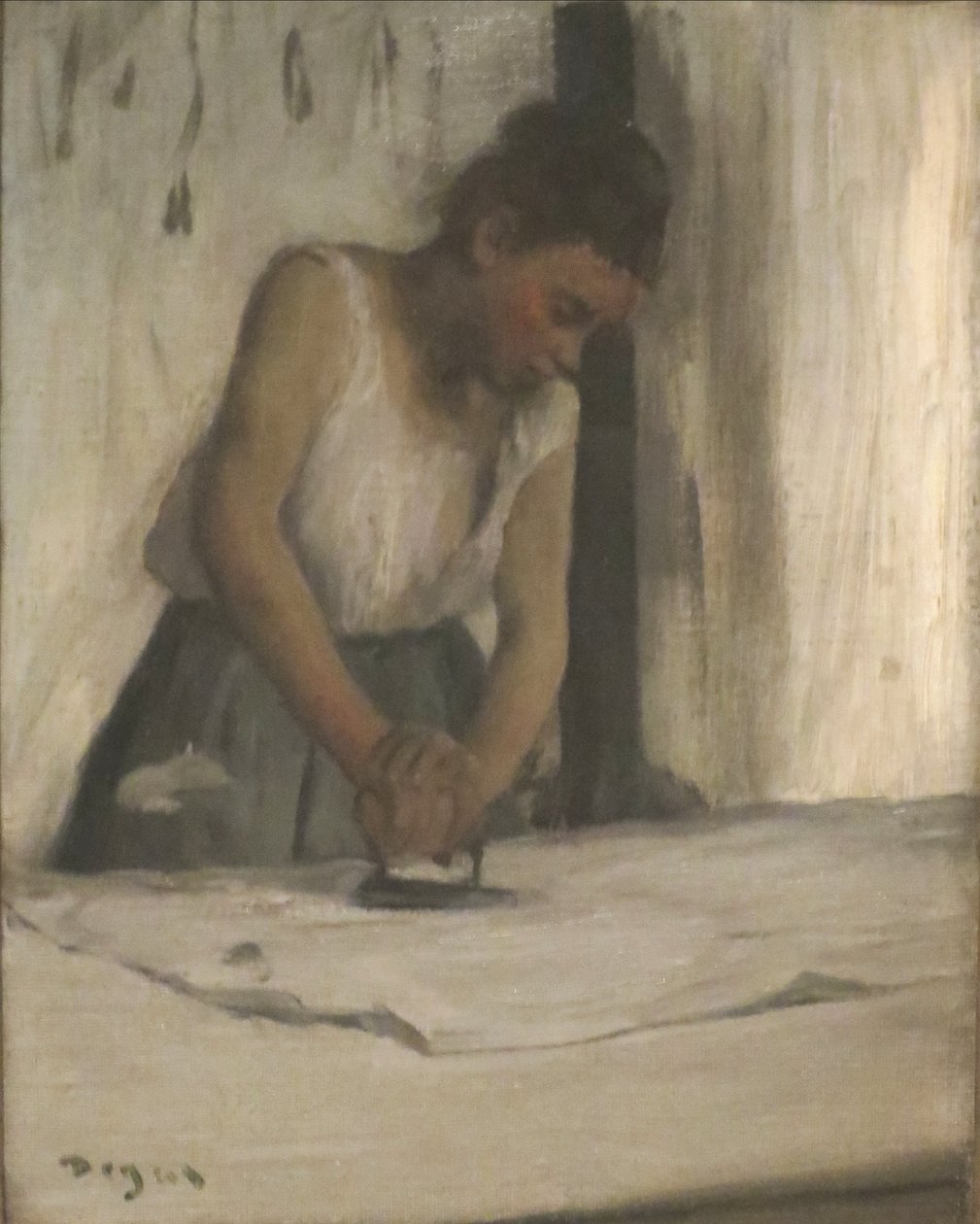 Mosoda, olaj, vászon alkotó: Edgar Degas