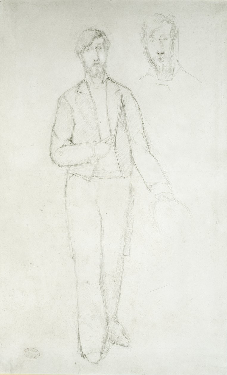 George Moore portréja, 19. század alkotó: Edgar Degas