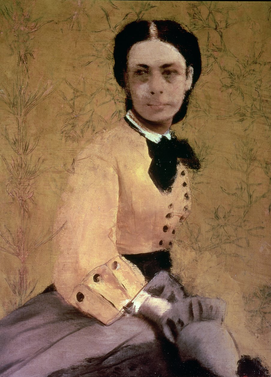 Pauline de Metternich hercegnő portréja, 1865 körül alkotó: Edgar Degas