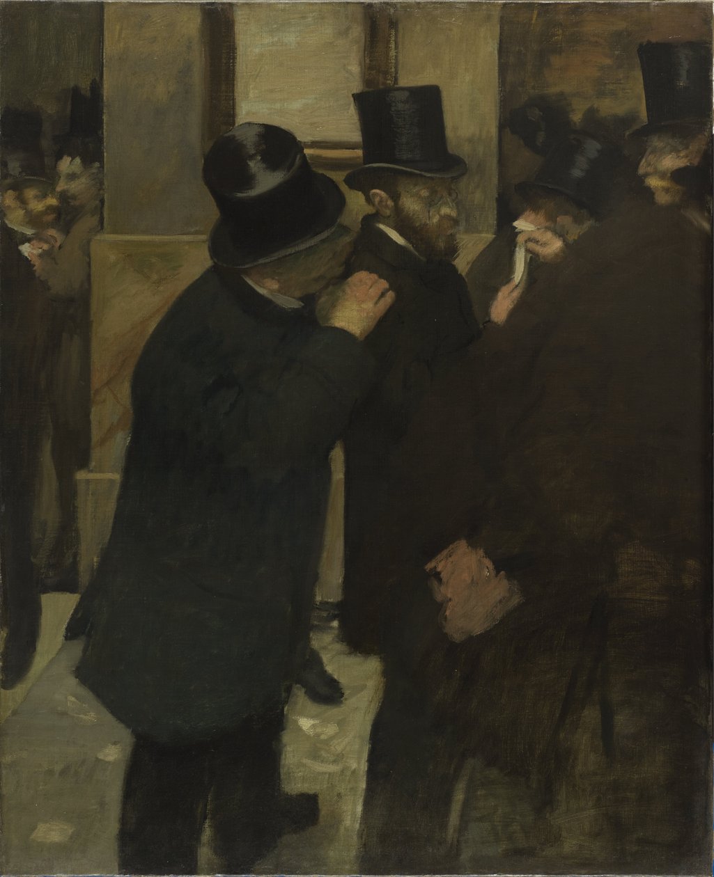 Portrék a tőzsdén alkotó: Edgar Degas