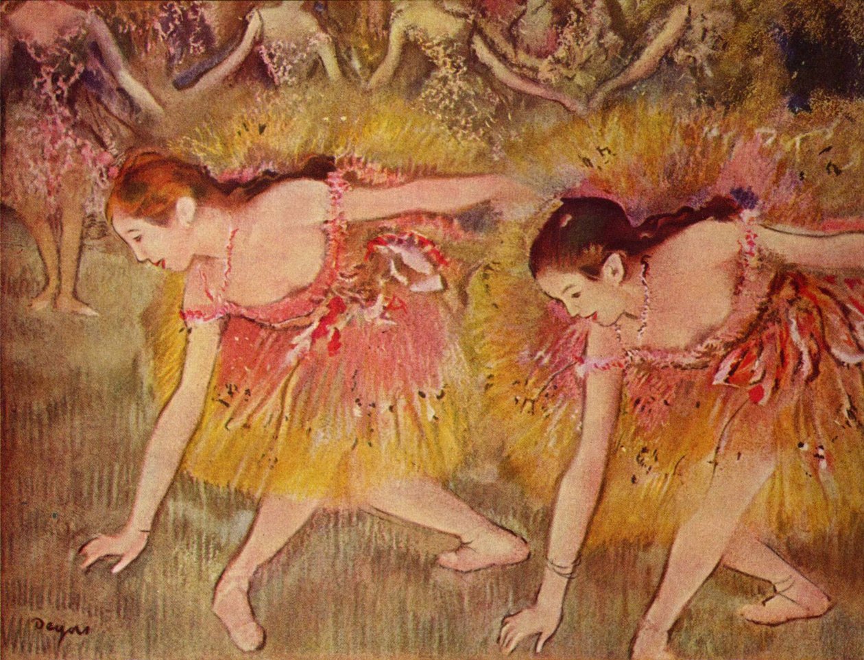 Íjász táncosok alkotó: Edgar Degas