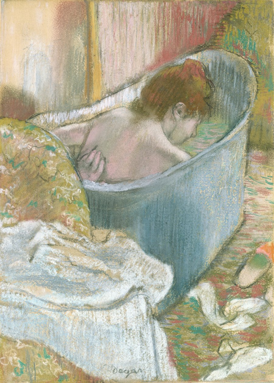 A fürdő (pasztell) alkotó: Edgar Degas
