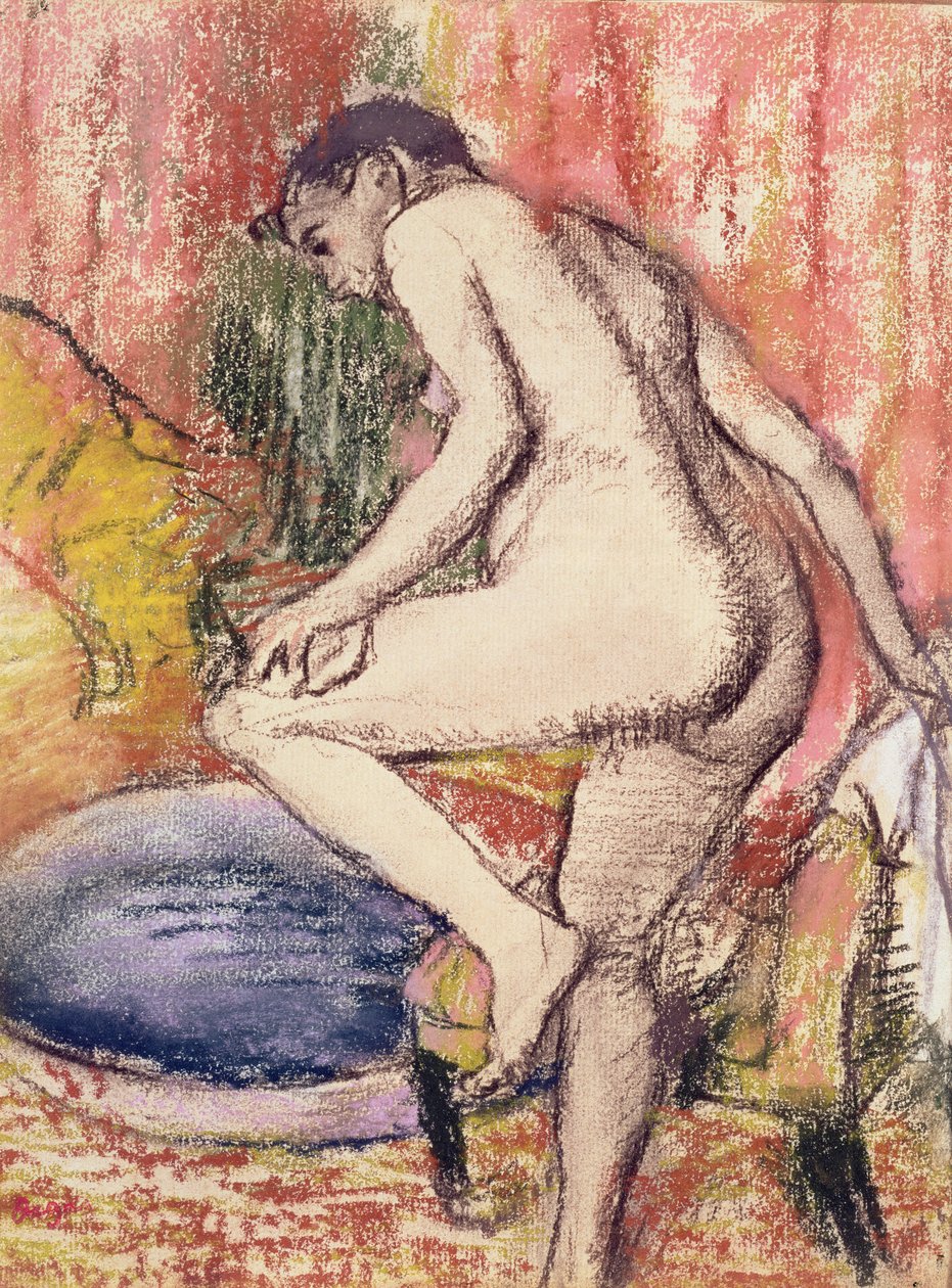 A WC, 1883 (pasztell és kréta, papíron) alkotó: Edgar Degas