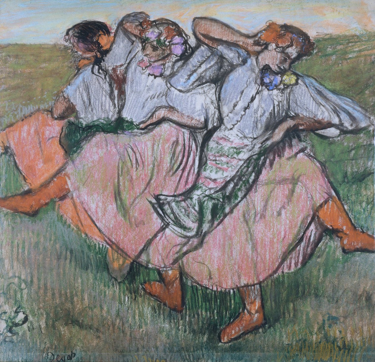 Három orosz táncos alkotó: Edgar Degas