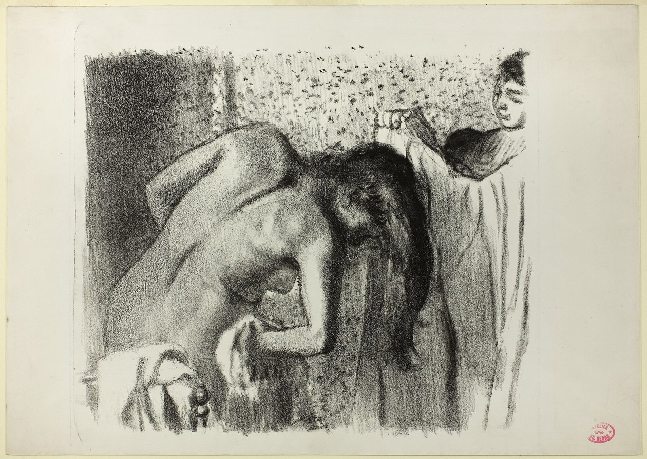 Fürdő után (nagy változat) alkotó: Edgar Degas