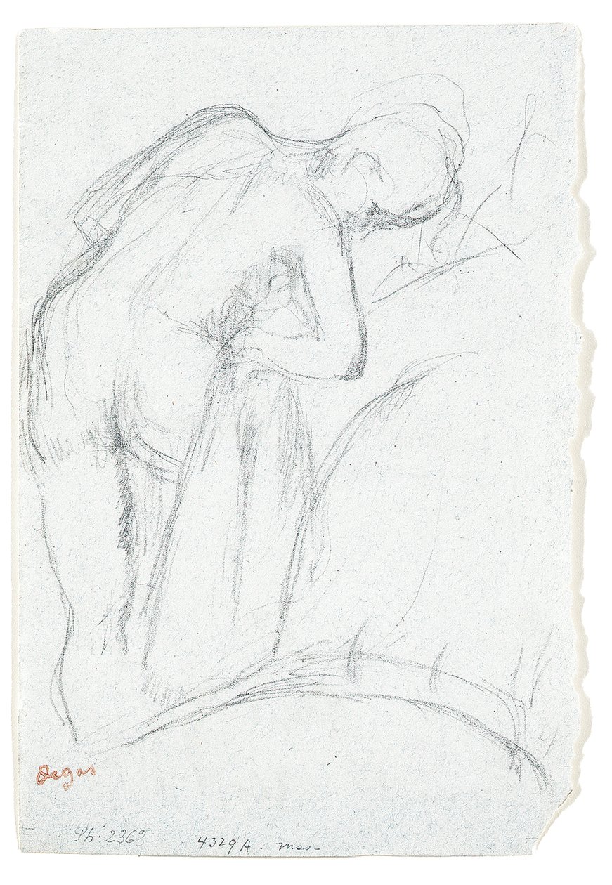 A fürdő után alkotó: Edgar Degas