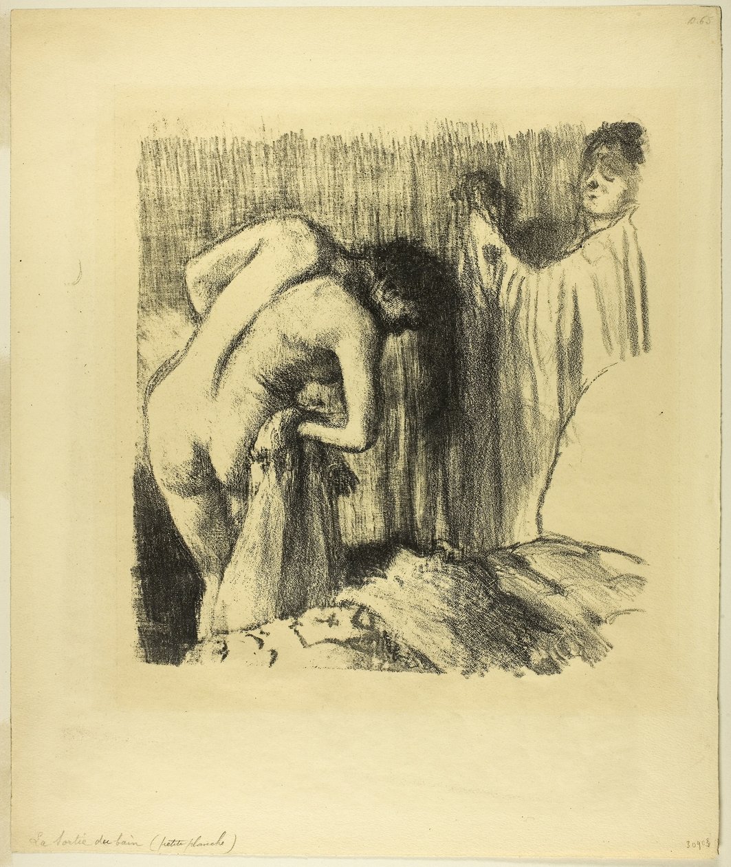 A fürdő után III alkotó: Edgar Degas