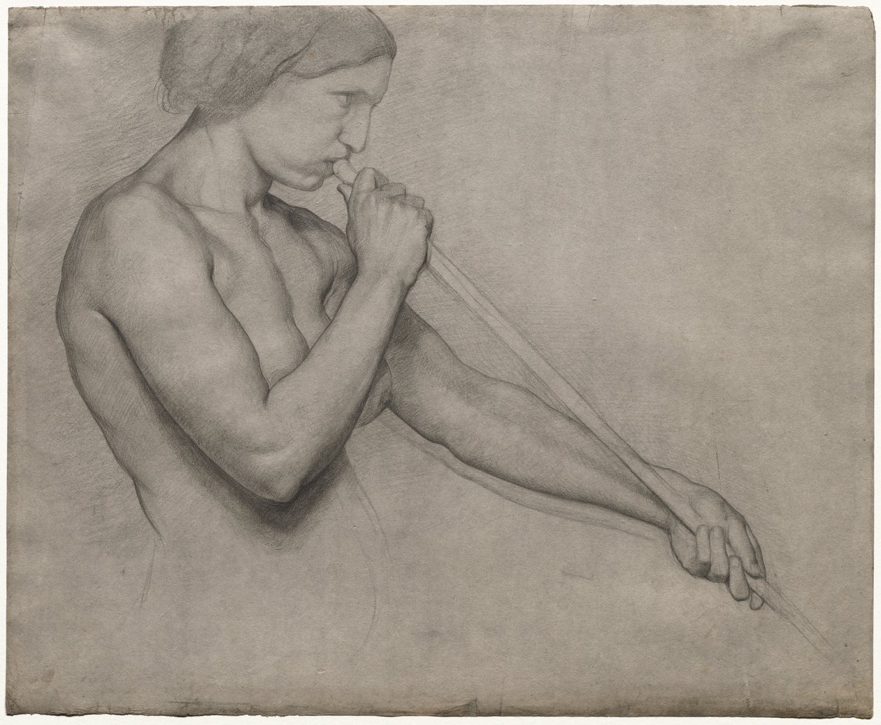 Angyal fújja a trombitát alkotó: Edgar Degas