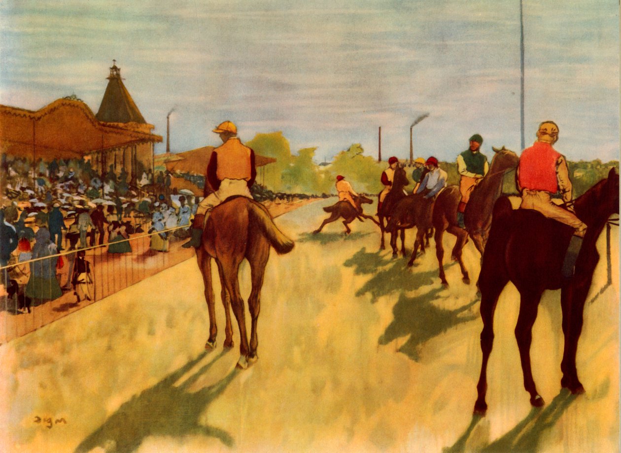 At the Races, 1866-1868, 1937. alkotó: Edgar Degas
