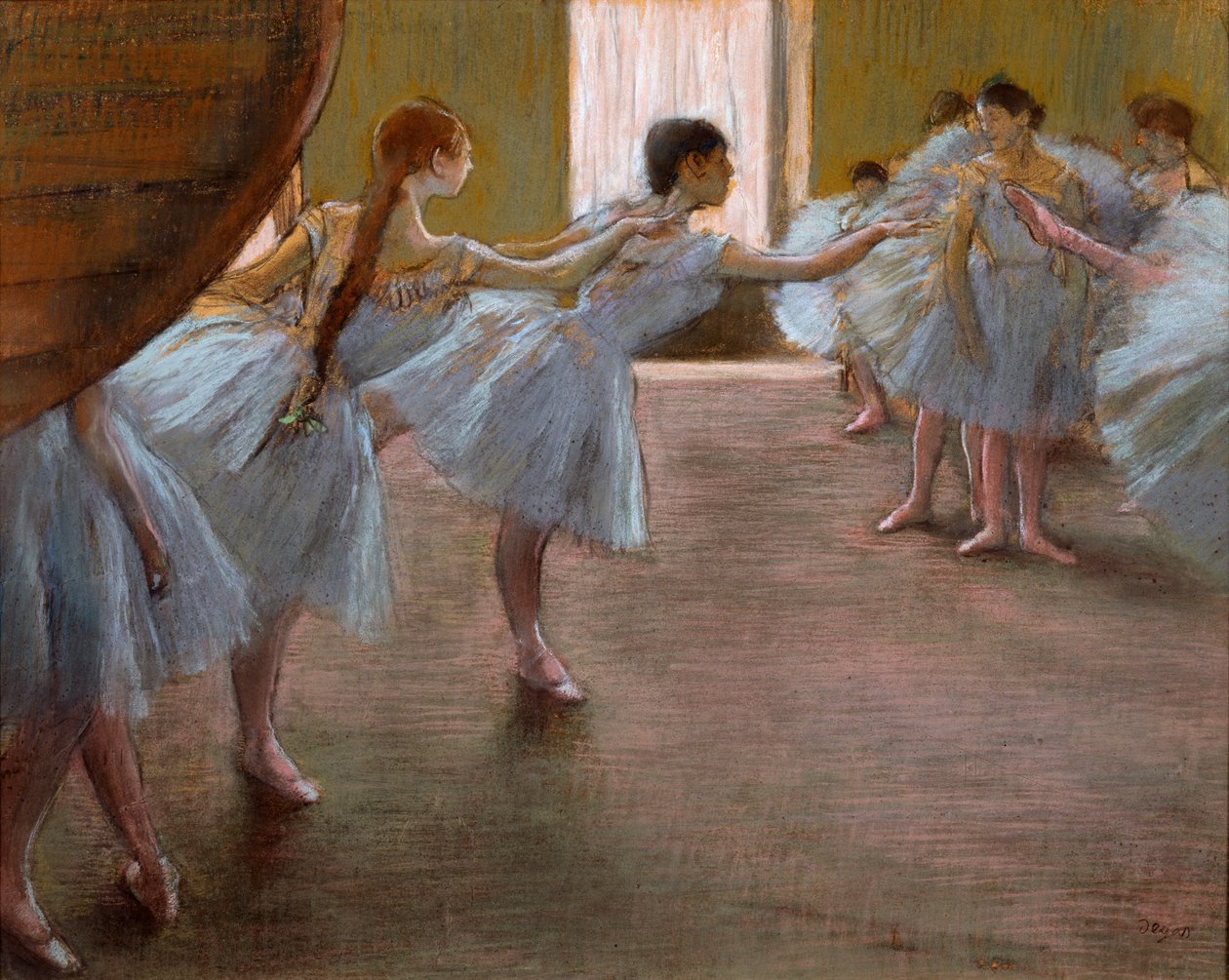 Balettpróba, 1885-1890. alkotó: Edgar Degas