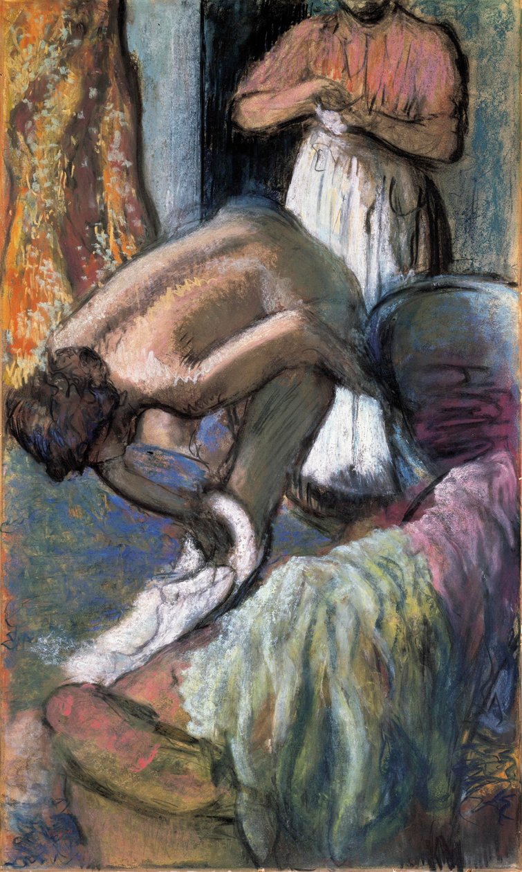 Reggeli a fürdő után alkotó: Edgar Degas