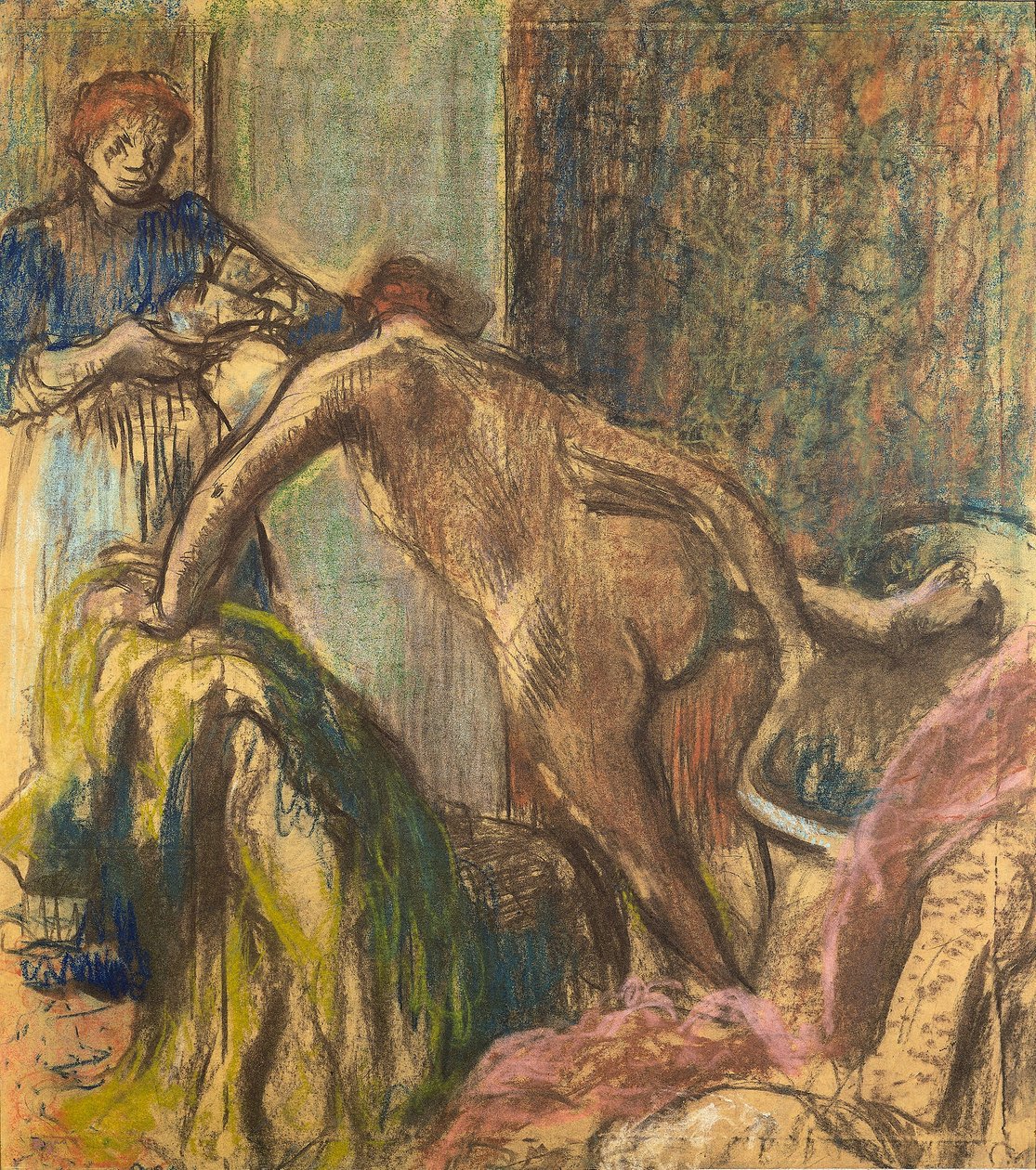 Reggeli a fürdő után alkotó: Edgar Degas
