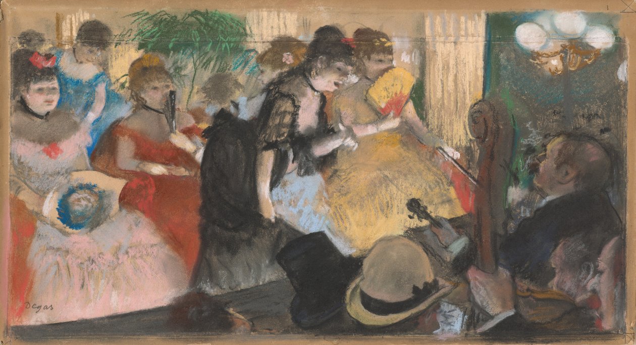 Kávéház-koncert alkotó: Edgar Degas