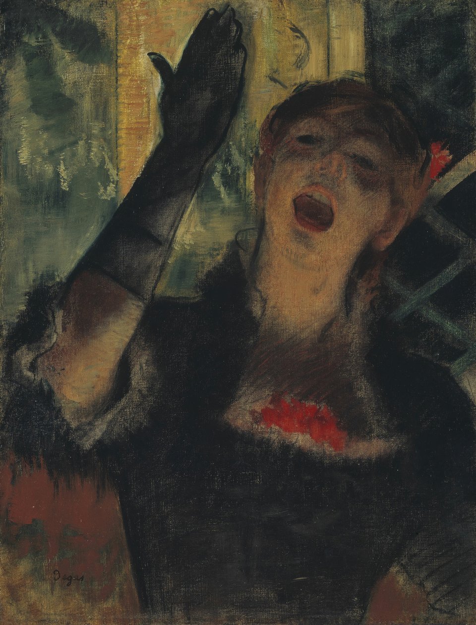 Cafe Singer, 1879. alkotó: Edgar Degas