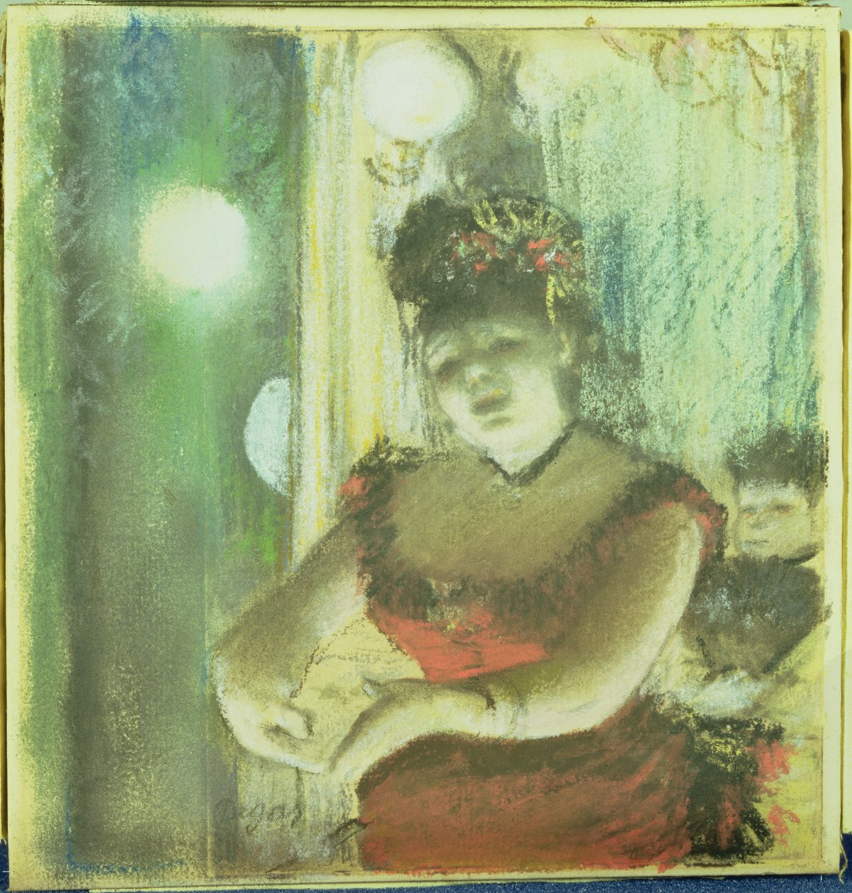 Cafe-Concert Singer, 1878 körül alkotó: Edgar Degas