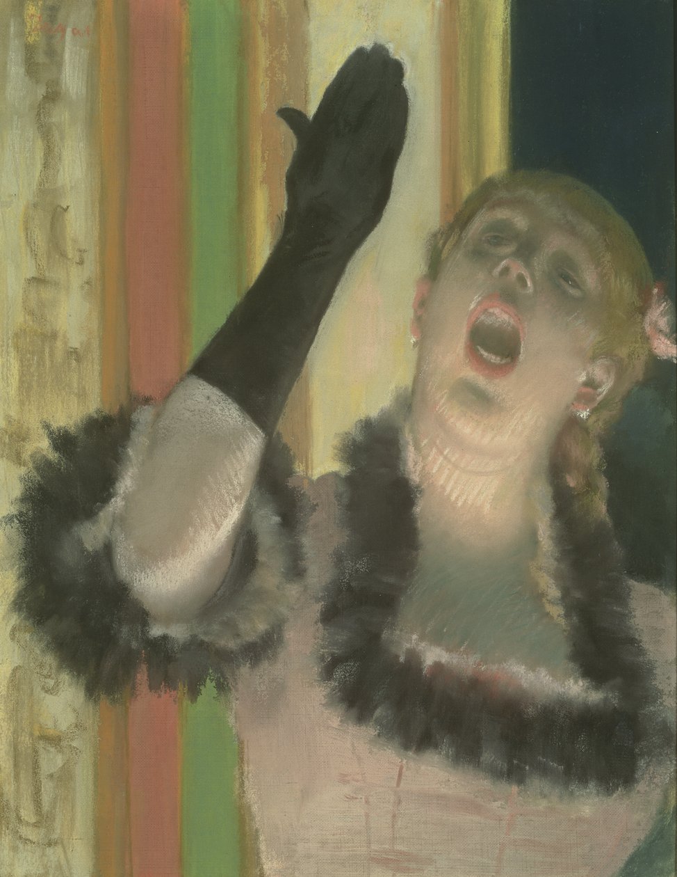 Cafe Singer, 1878 körül (pasztell, vászon) alkotó: Edgar Degas